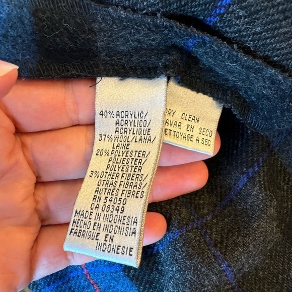 Vintage Evan Picone Wool blend Snap Front Shacket Shirt / 18 - Picture 11 of 11